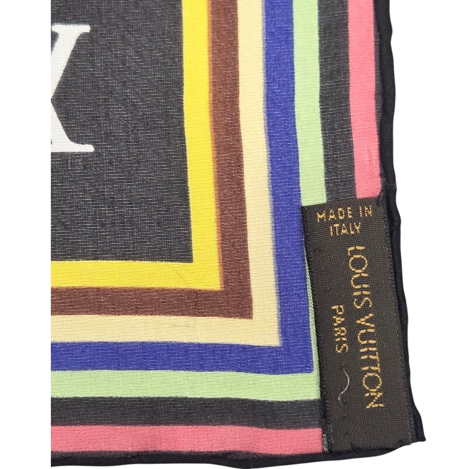 LOUIS VUITTON MURAKAMI SILK SCARF MULTICOLOR LOGO