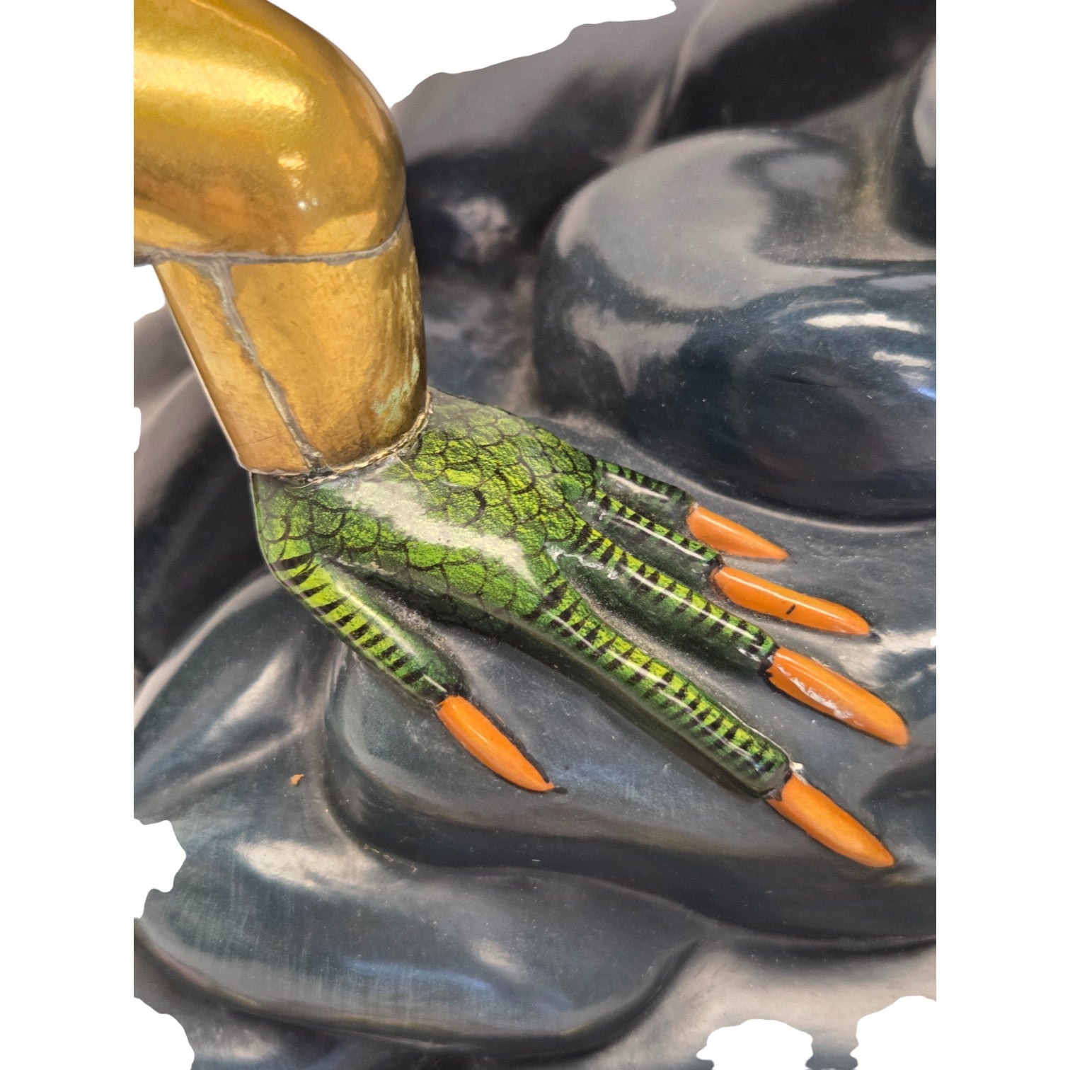 SIGNED LRG MARIO GONZALEZ LTD ED IGQUANA SCULPTURE