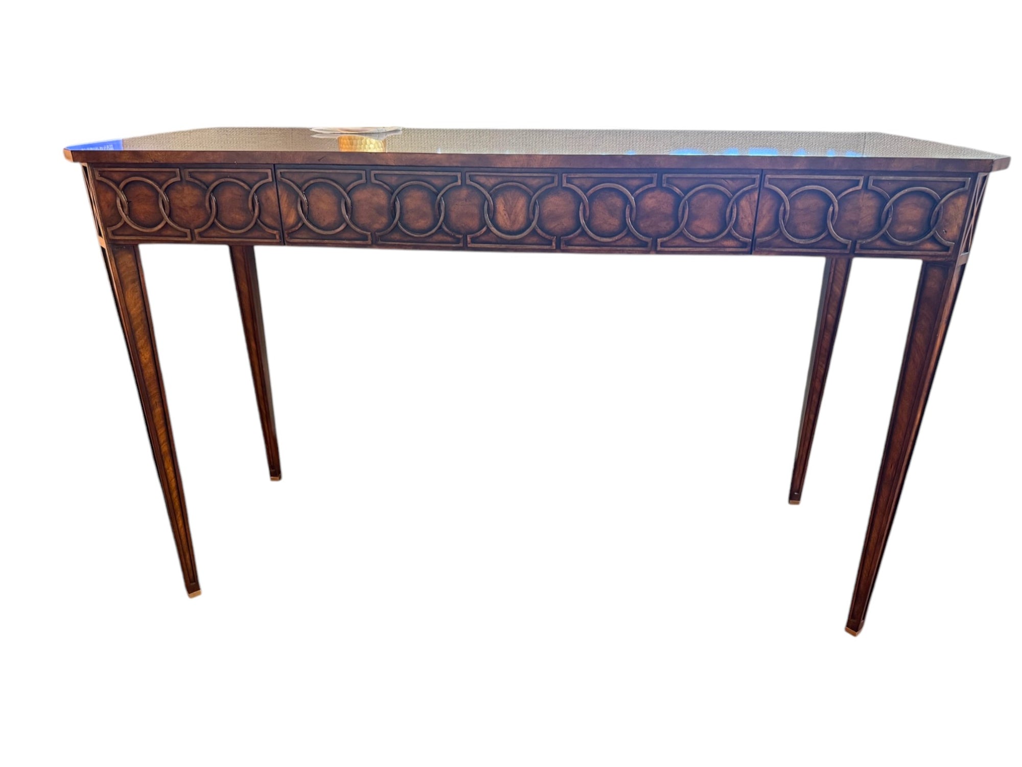Theodore Alexander Circular Pattern Console Table