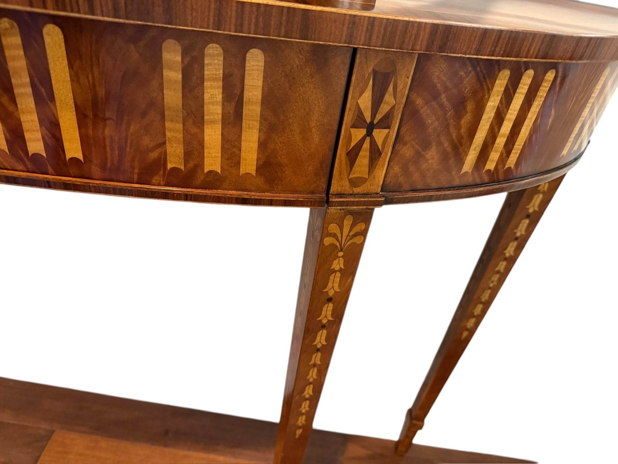 Theodore Alexander "Re-pli-Ca" Demilune Console Table