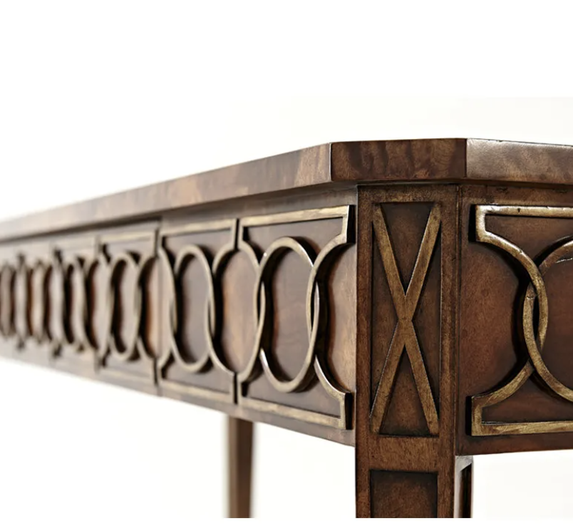 Theodore Alexander Circular Pattern Console Table