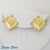GOLD TONE EARRINGS WITH HEART DESIGN