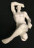 NUDE MALE GLAZED FINE PORCELAIN FIGURINE-CP30087AB-Supine with One leg Crossed