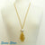SUSAN SHAW FRENCH SCROLL DROP PEARL & CHAIN NECKLACE