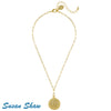 Dainty 24Kt Gold Plated Coin Necklace