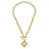 SUSAN SHAW GOLD COIN NECKLACE