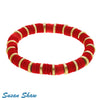 Red With Gold Bracelet
