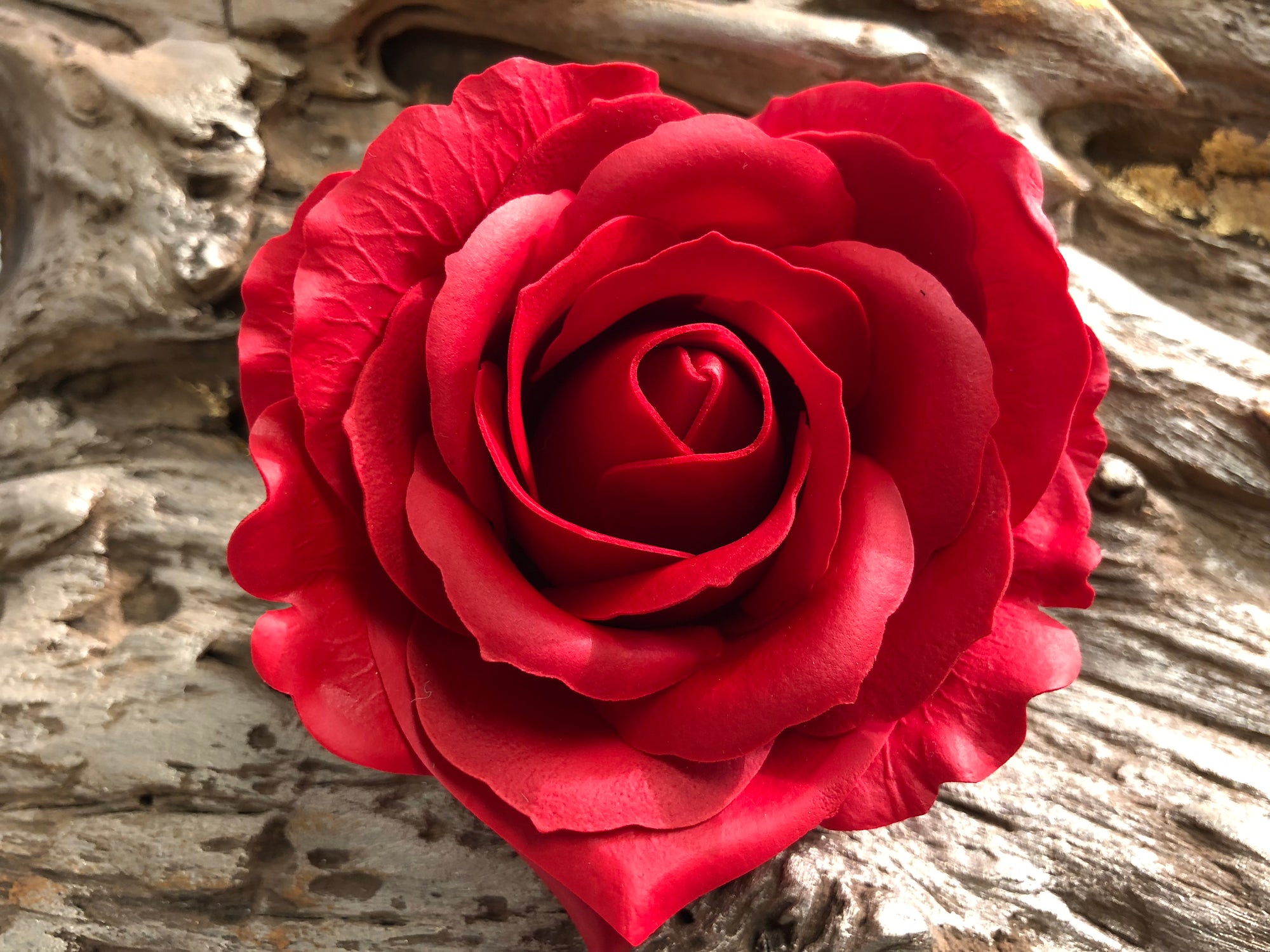 på vegne af Sportsmand Altid Soap Blooms: Single Heart-Shaped Rose - Dovetails llc