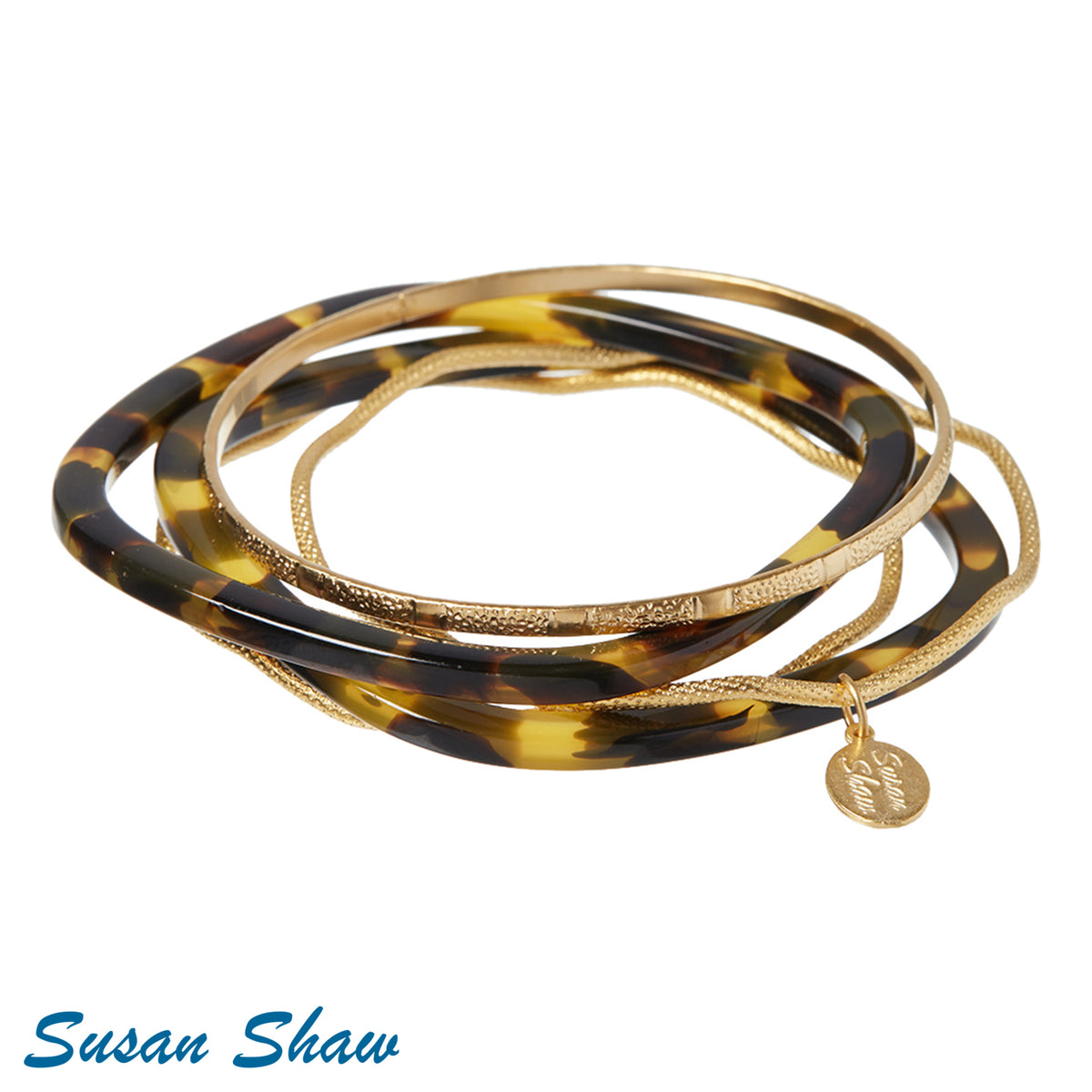 Susan Shaw Bracelet: Faux Tortoise Multi Bracelet